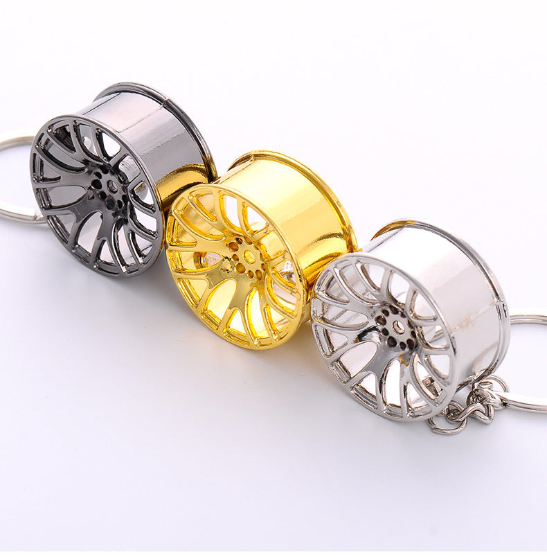 Wholesale Car Modified Wheel Hub Metal Keychain